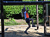 Jordan playing at the park before Tyler's game