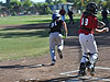 Tyler running to first