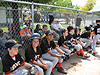 Tyler's team in the dugout