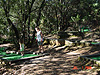 Jordan and Tyler playing on the golf course at our KOA