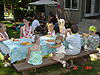 The kids eating