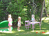 The girls playing