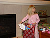 Jordan and Tyler opening their Christmas gifts