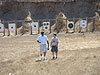 Ken and Tyler walking back to the range