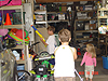 Dakota picking out a toy
