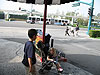 Tyler and Jordan outside of Disneyland