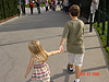 Jordan walking with Tyler