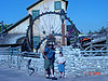 Ken and Tyler in front of the Grizzly River Run ride