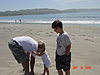 Ken taking off Jordan's shoes