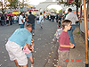 Ken, Jordan, and Tyler in line for some pizza