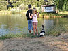 Jordan and Tyler feeding the ducks