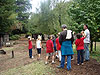 The kids taking the tour