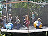 The kids on the trampoline