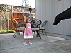 Jordan and Ryan playing with the broken pinata