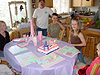 Another picture of Jordan before blowing out the candles