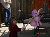 Jordan swinging at the pinata