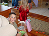 Tyler opening up his present