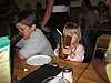 Tyler and Jordan eating pizza
