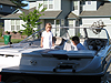 Tyler and Jordan in the boat