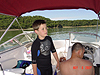 Tyler getting ready to tube