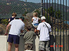 Looking over the dam at the lake