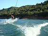 Tyler wakeboarding