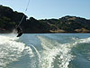 Tyler wakeboarding