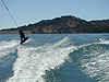 Tyler wakeboarding