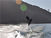 Tyler wakeboarding