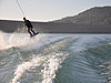 Tyler wakeboarding