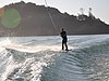 Tyler wakeboarding