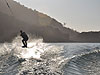 Tyler wakeboarding