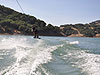 Tyler wakeboarding