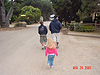 Jordan, Tyler, and Ken walking around the campground