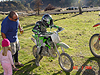Tyler starting his bike
