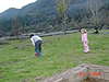 Tyler and Jordan playing football