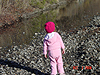 Jordan throwing rocks