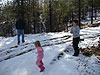 Ken, Jordan, and Tyler playing in the snow