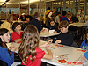 Another picture of the kids doing their projects