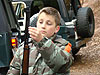 Tyler loading his gun