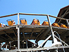 Tyler and Tanya looking down off the coaster