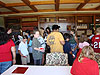 The kids in line to get their book signed