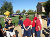 The kids lining up