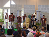 The kids performing the play
