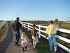 Eric walking with Jordan, Tyler, and Ken