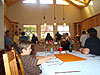 Everyone getting ready to eat