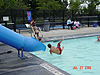Tyler coming out the slide