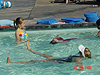 Tyler practicing his floating