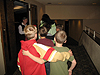 The kids going to their seats