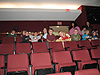 The class sitting down